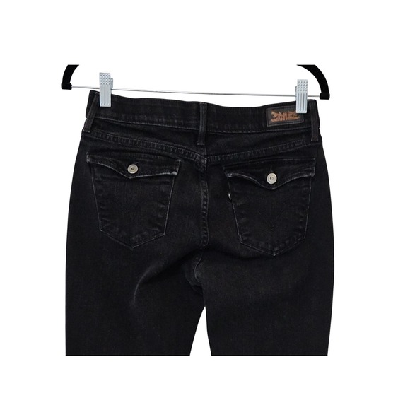 Levi's Women's 525 Perfect Waist Straight Leg Black Jeans 28 x 28 Black Tab - Picture 6 of 16